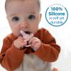 imageDr Browns HappyPaci 100 Silicone Pacifier 06m BPA Free White Pink Light Pink 3Pack