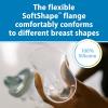 imageDr Browns Manual Breast Pump with SoftShape 100 Silicone Shield B25mm flange ampamp AntiColic Options WideNeck Baby Bottle 5 oz150 mLwith Level 1 Slow Flow NippleBreast Pump