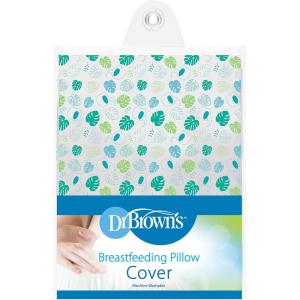 imageDr Browns Breastfeeding Pillow with Removable Cover for Nursing Mothers Machine Washable Cotton Blend GrayPillow Cover  Green