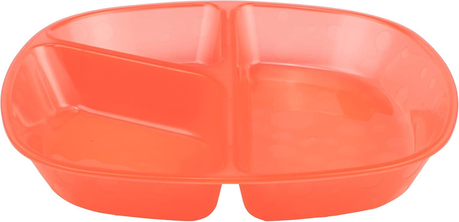imageDr Browns Designed to Nourish Stackable Plates for Toddlers ampamp Babies BPA Free  3Pack 4mToddler Divided Plates  3 Pack