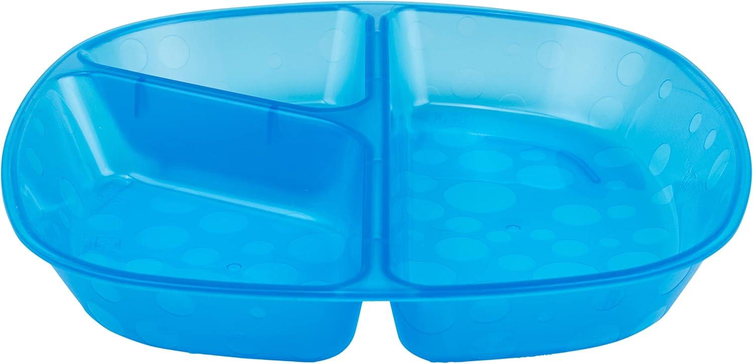 imageDr Browns Designed to Nourish Stackable Plates for Toddlers ampamp Babies BPA Free  3Pack 4mToddler Divided Plates  3 Pack