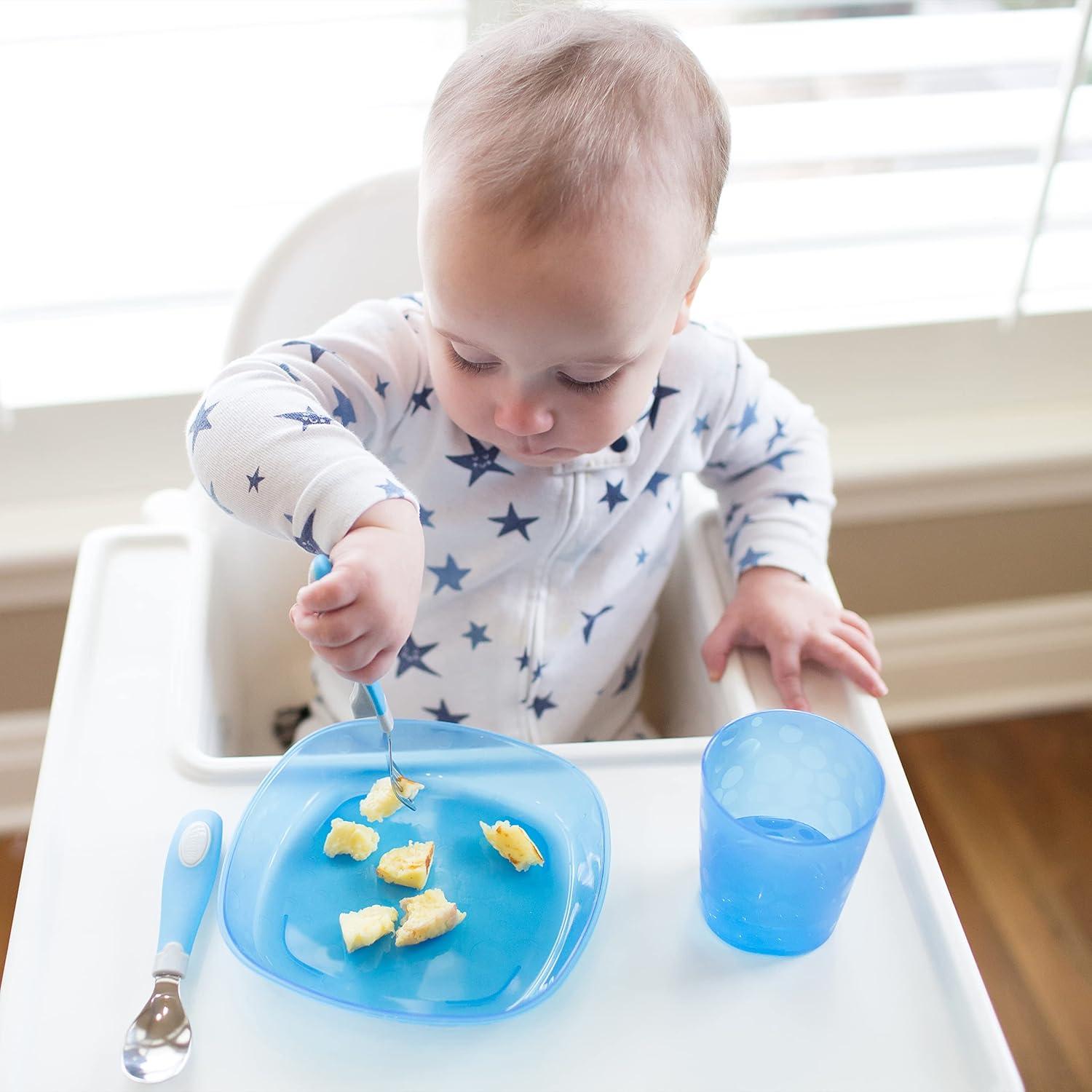 imageDr Browns Designed to Nourish Stackable Plates for Toddlers ampamp Babies BPA Free  3Pack 4mToddler Plates  3 Pack
