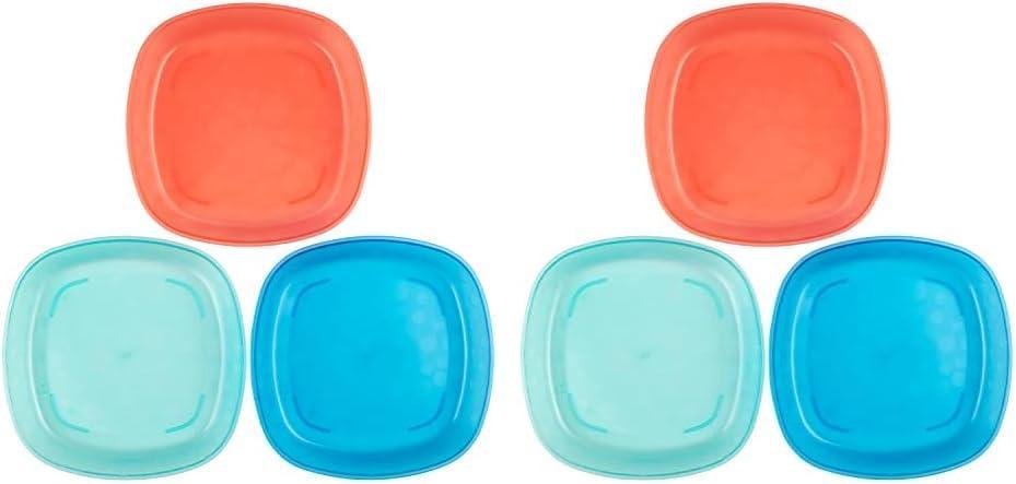 imageDr Browns Designed to Nourish Stackable Plates for Toddlers ampamp Babies BPA Free  3Pack 4mToddler Plates  3 Pack