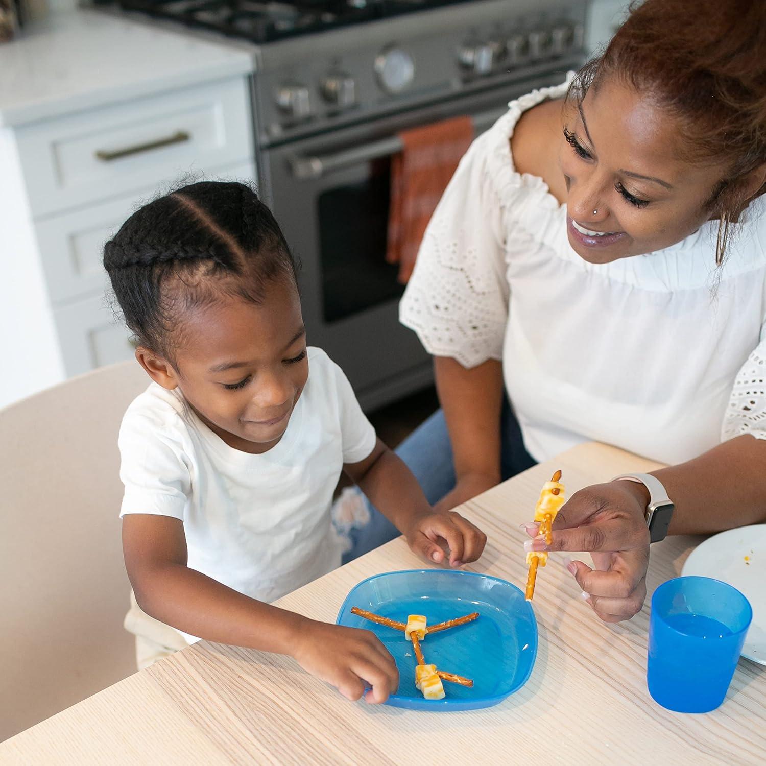 imageDr Browns Designed to Nourish Stackable Plates for Toddlers ampamp Babies BPA Free  3Pack 4mToddler Plates  3 Pack