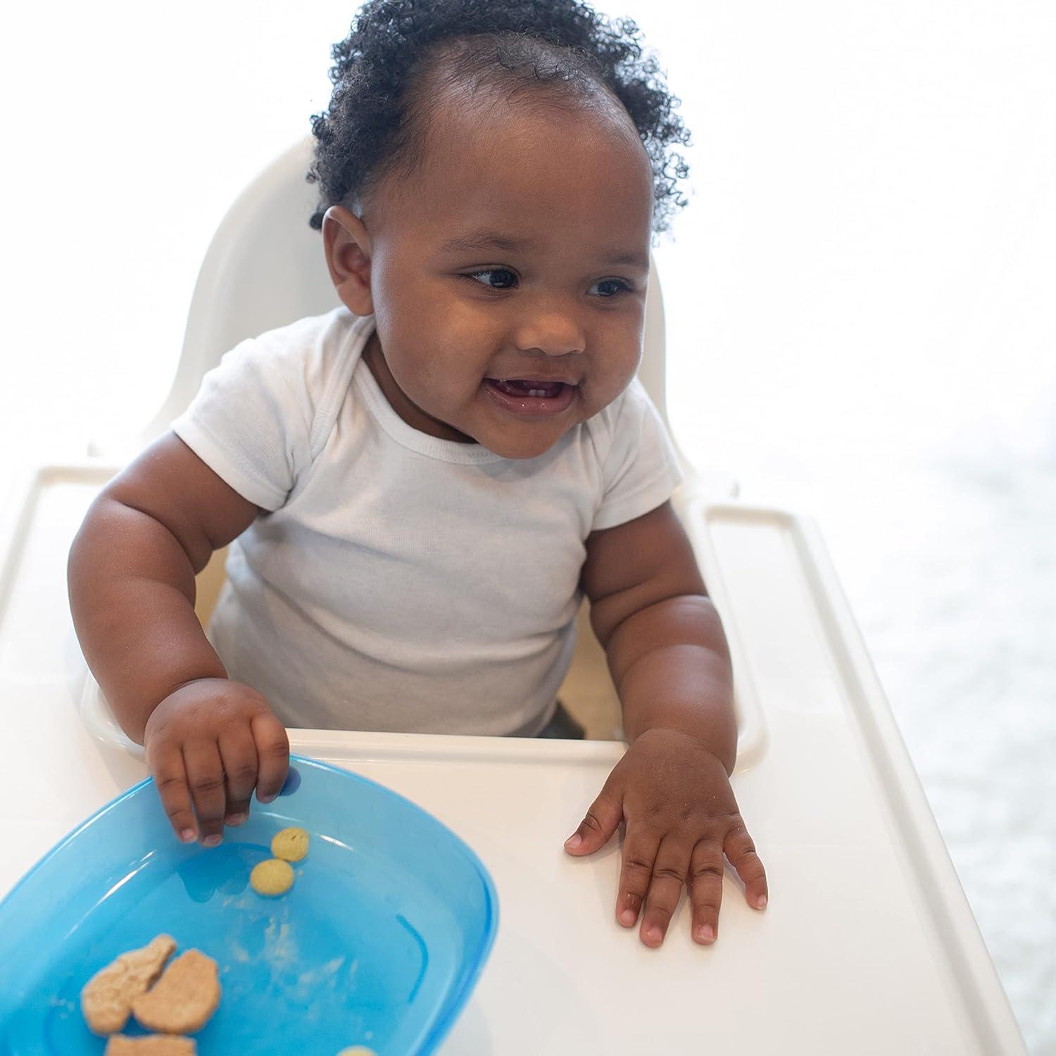 imageDr Browns Designed to Nourish Stackable Plates for Toddlers ampamp Babies BPA Free  3Pack 4mToddler Plates  4 Pack
