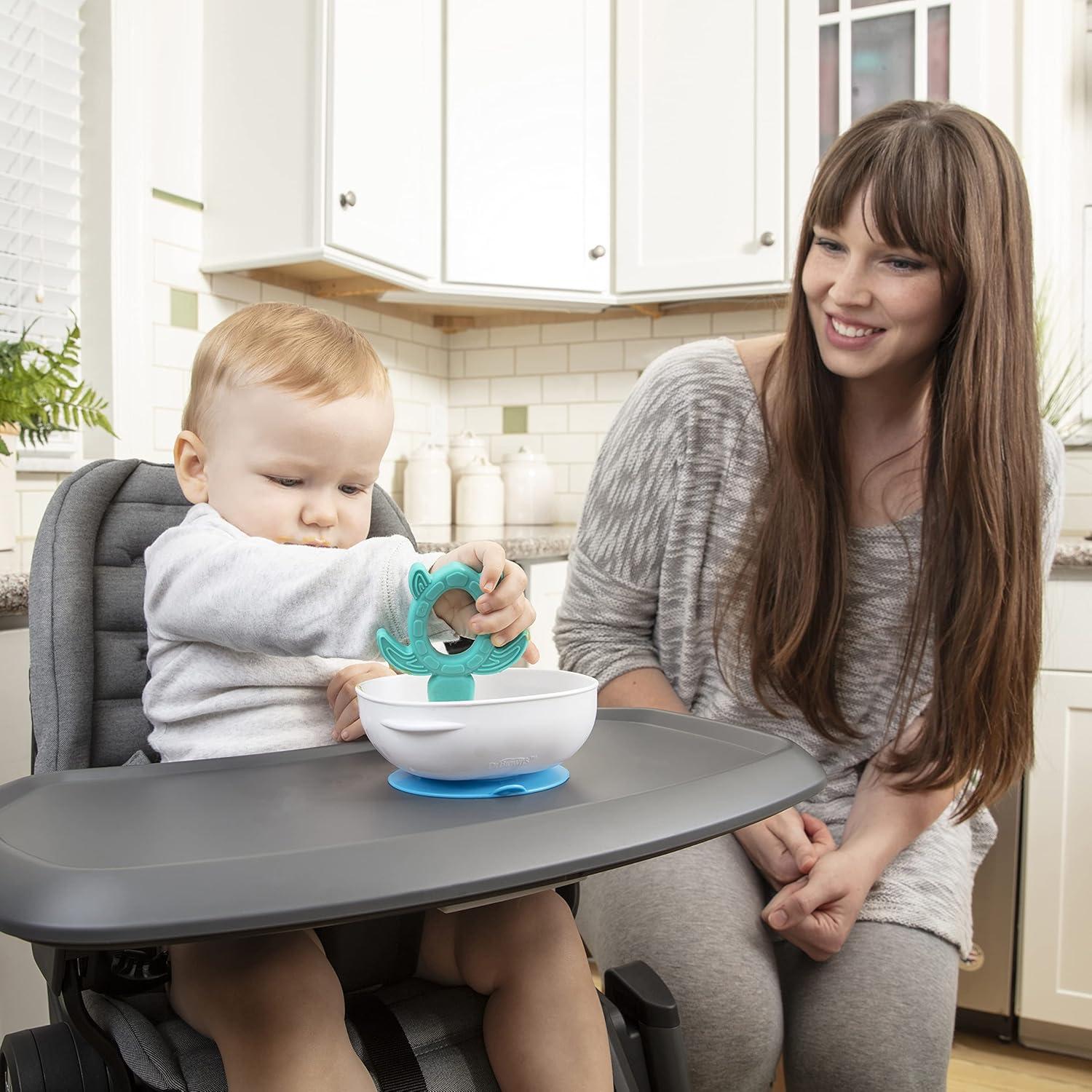 imageDr Browns NoSlip Strong Suction Bowl for Babies and Toddlers BPA Free  2PackWhite