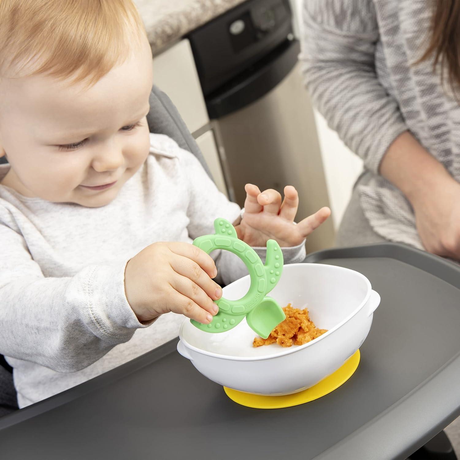 imageDr Browns NoSlip Strong Suction Bowl for Babies and Toddlers BPA Free  2PackWhite