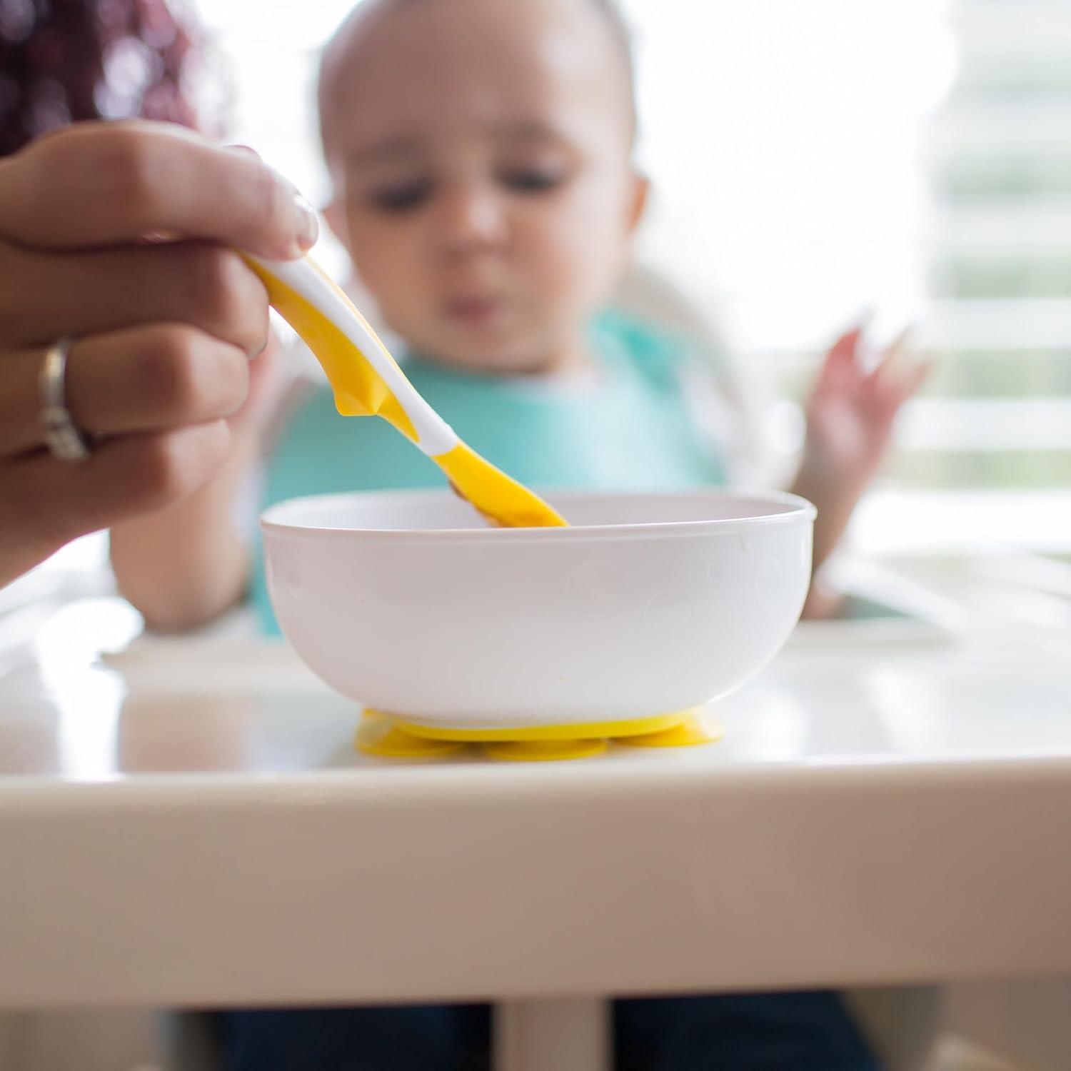 imageDr Browns TempCheck Temperature ColorChanging Spoons for Babies and Toddlers BPA Free 4 Count Pack of 1SoftTip Toddler Feeding Spoons  6 Pack