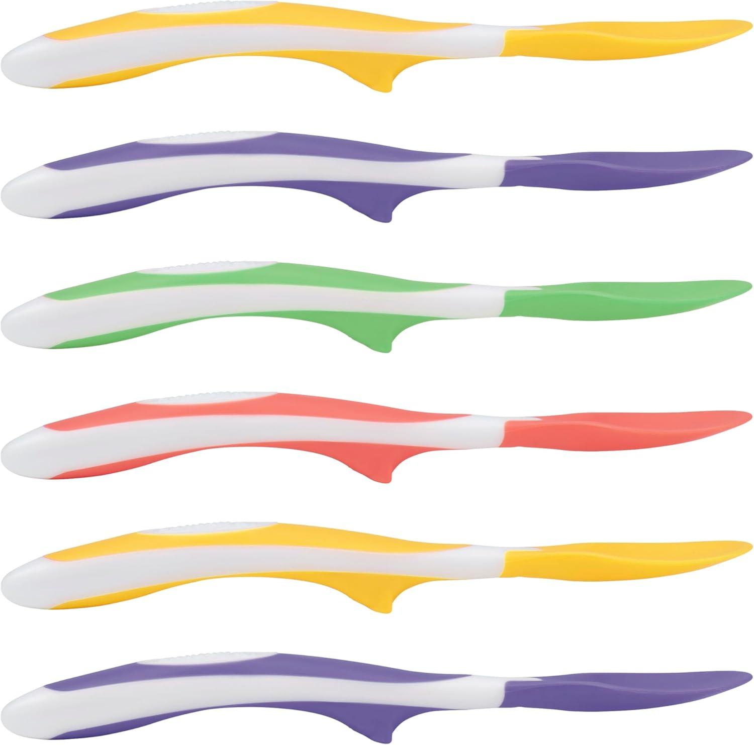 imageDr Browns TempCheck Temperature ColorChanging Spoons for Babies and Toddlers BPA Free 4 Count Pack of 1SoftTip Toddler Feeding Spoons  6 Pack