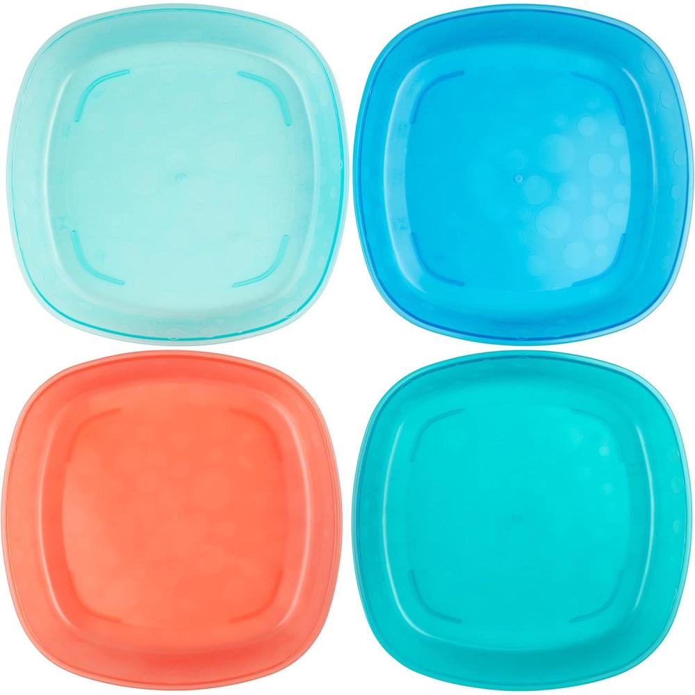 imageDr Browns Designed to Nourish Stackable Plates for Toddlers ampamp Babies BPA Free  3Pack 4mToddler Plates  4 Pack