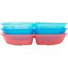 imageDr Browns Designed to Nourish Stackable Plates for Toddlers ampamp Babies BPA Free  3Pack 4mToddler Divided Plates  3 Pack