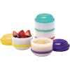 imageDr Browns SnackAPillar Stackable Snack and Dipping Cups Travel Food Storage for Toddlers and Babies BPA Free 6m4 Count Pack of 1
