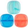 imageDr Browns Designed to Nourish Stackable Plates for Toddlers ampamp Babies BPA Free  3Pack 4mToddler Divided Plates  3 Pack