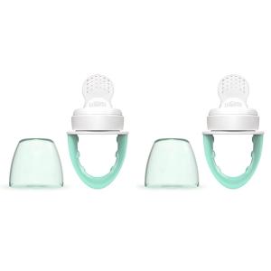 imageDr Browns Designed to Nourish Fresh Firsts Silicone Feeder Grey One Size2 Pack  Mint