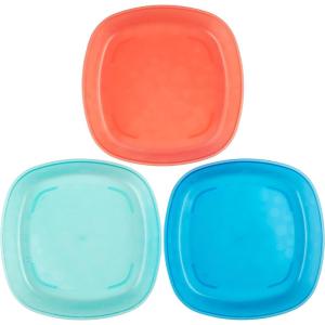 imageDr Browns Designed to Nourish Stackable Plates for Toddlers ampamp Babies BPA Free  3Pack 4mToddler Plates  3 Pack