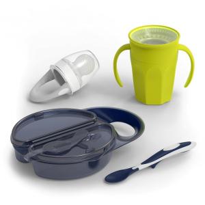 imageDr Browns Toddler Feeding Starter Set Travel Bundle with Cheers360 Spoutless Training Cup with Handles 6m 4 Piece