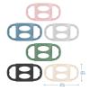 imageDr Browns Narrow Baby Bottle Handles 100 Silicone Easy Grip Removable Handles for Bottle to Sippy Cup Transition Gray 4mBlack  Ecru  Pink