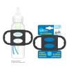 imageDr Browns Narrow Baby Bottle Handles 100 Silicone Easy Grip Removable Handles for Bottle to Sippy Cup Transition Gray 4mBlack
