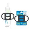 imageDr Browns Narrow Baby Bottle Handles 100 Silicone Easy Grip Removable Handles for Bottle to Sippy Cup Transition Gray 4mBlack