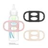imageDr Browns Narrow Baby Bottle Handles 100 Silicone Easy Grip Removable Handles for Bottle to Sippy Cup Transition Gray 4mBlue  Gray  Green
