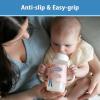 imageDr Browns WideNeck Baby Bottle Handles 100 Silicone Easy Grip Removable Handles for Bottle to Sippy Cup Transition Green 4mBlack