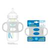 imageDr Browns WideNeck Baby Bottle Handles 100 Silicone Easy Grip Removable Handles for Bottle to Sippy Cup Transition Green 4mGray