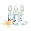 imageDr Browns Natural Flow AntiColic Options Narrow 8oz250mL Baby Bottle  Lovey Gift Set with Level 1 Slow Flow NipplesLovey Bottle Set  Clear