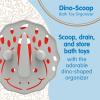 imageDr Browns CleanUp DinoScoop Baby Bath Toy Organizer ampamp Hanging Storage with Large Capacity for Toddler Bath Toys Dinosaur Theme BPA FreeDinoscoop Baby Bath Toy Organizer