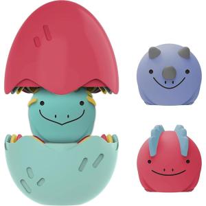 imageDr Browns CleanUp Float ampamp Hatch Dino Eggs MultiUse Interactive Bath and Pool Toy for Toddlers 6m BPA Free Packaging May VaryDino Hatch Eggs