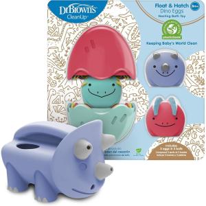 imageDr Browns CleanUp Float ampamp Hatch Dino Eggs MultiUse Interactive Bath and Pool Toy for Toddlers 6m BPA Free Packaging May VaryDino Hatch Eggs With Pour  Roar Watering Can