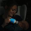 imageDr Browns Options Narrow Glass Bottle Sleeve 100 Silicone Blue BPAFree 8 oz 1Pack4 oz  GlowintheDark