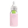 imageDr Browns Options Narrow Glass Bottle Sleeve 100 Silicone Blue BPAFree 8 oz 1Pack4 oz  Pink