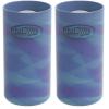 imageDr Browns Options Narrow Glass Bottle Sleeve 100 Silicone Blue BPAFree 8 oz 1Pack8 oz  GlowintheDark