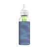 imageDr Browns Options Narrow Glass Bottle Sleeve 100 Silicone Blue BPAFree 8 oz 1Pack8 oz  GlowintheDark