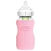 imageDr Browns Options WideNeck Glass Bottle Sleeve 100 Silicone Pink BPAFree 9 oz 1Pack