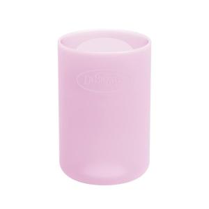 imageDr Browns Options Narrow Glass Bottle Sleeve 100 Silicone Blue BPAFree 8 oz 1Pack4 oz  Pink