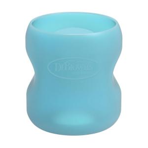 imageDr Browns Options WideNeck Glass Bottle Sleeve 100 Silicone GlowintheDark BPAFree 9 oz 1PackBlue  5oz