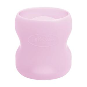 imageDr Browns Options WideNeck Glass Bottle Sleeve 100 Silicone GlowintheDark BPAFree 9 oz 1PackPink  5oz