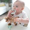 imageDr Browns Baby Lovey Pacifier and Teether Holder Deer with Pink HappyPaci 100 Silicone 06m Packaging May VaryGiraffe