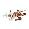 imageDr Browns Baby Lovey Pacifier and Teether Holder Deer with Pink HappyPaci 100 Silicone 06m Packaging May VaryGiraffe