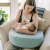 imageDr Browns Feeding and Nursing Lap Support Pillow with Cover Premium Memory Foam Responsive Firm Support Gentle BeigeStorm Green