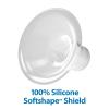 imageDr Browns Softshape Silicone Shields Flanges for Manual and Electric Breast Pumps BPA Free Size A 21mm 2 CountSize a 21 Mm