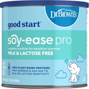 imageGood Start  Dr Browns Soyease Pro Baby Formula Powder for Sensitive Tummies Dairy Free and Lactose Free for Fussiness and Gas NonGMO 20 Oz