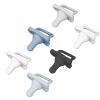 imageDr Browns HappyPaci 100 Silicone Newborn Baby Pacifiers 06 Months BPA Free White Blue Light Blue Black and Cool Gray 6 Pack6Pack  BlackGrayWhite  BlueLight BlueWhite