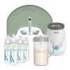 imageDr Browns Newborn Registry Hero Bundle Storm Green Nursing Pillow  Pacidose Medicine Dispenser  Formula Mixing Pitcher  MilkSPA ampamp Bottle Warmer  4Pack AntiColic Bottle8 oz L15Piece Set