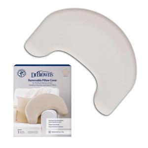 imageDr Browns Always Ready Bundle Light Gray Nursing Pillow  Light Gray Cover  2Piece Set