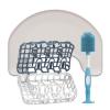 imageDr Browns Feeding ampamp Cleaning Bundle Light Gray Nursing Pillow  NoScratch Bottle Brush Cleaner ampamp Stand  Dishwasher BasketOrganizer  3Piece Set