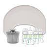 imageDr Browns OnTheGo Feeding Bundle Light Gray Nursing Pillow  Milk Powder Formula Dispenser with SnapOn Lid  4Pack WideNeck Bottle 5 oz L13Piece Set