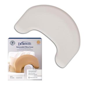 imageDr Browns Always Ready Bundle Light Gray Nursing Pillow  Gentle Beige Cover  2Piece Set