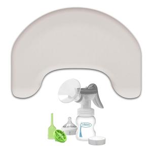 imageDr Browns Express Pumping Bundle Light Gray Nursing Pillow  3Piece Manual Pump Kit  2Piece Set